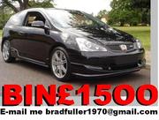 HONDA CIVIC TYPE-R 2.0 i-VTEC 2004,  84, 000 miles,  £ 1.5OO